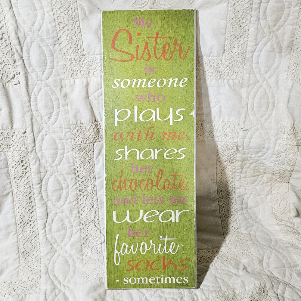 COMING SOON 18x6 Sister Wall Decor Wooden Sign